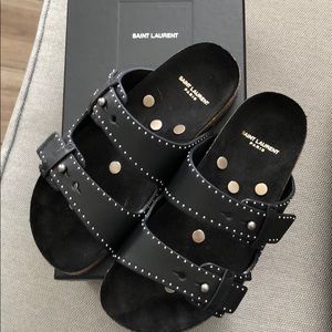 NWT Saint Laurent Jimmy 05 Pearl Sandal